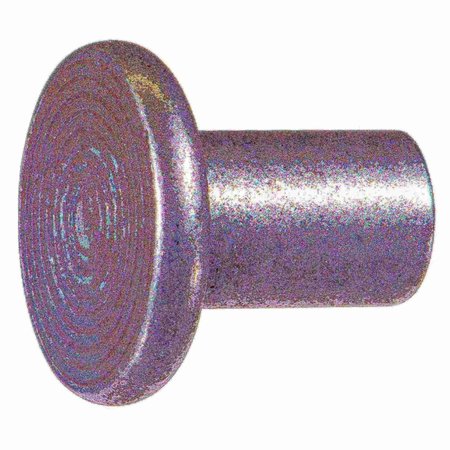 MIDWEST FASTENER Solid Rivet, Flat Head, 5/16 in Dia., 1/2 in L, Steel Body, 10 PK 932521